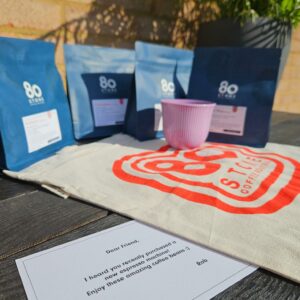 Espresso Tasting Gift Set – Specialty Coffee Sampler with Tote Bag and Custom Card – Perfect for Home Baristas.