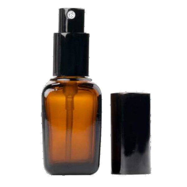 refillable-square-amber-glass-spray-bottle