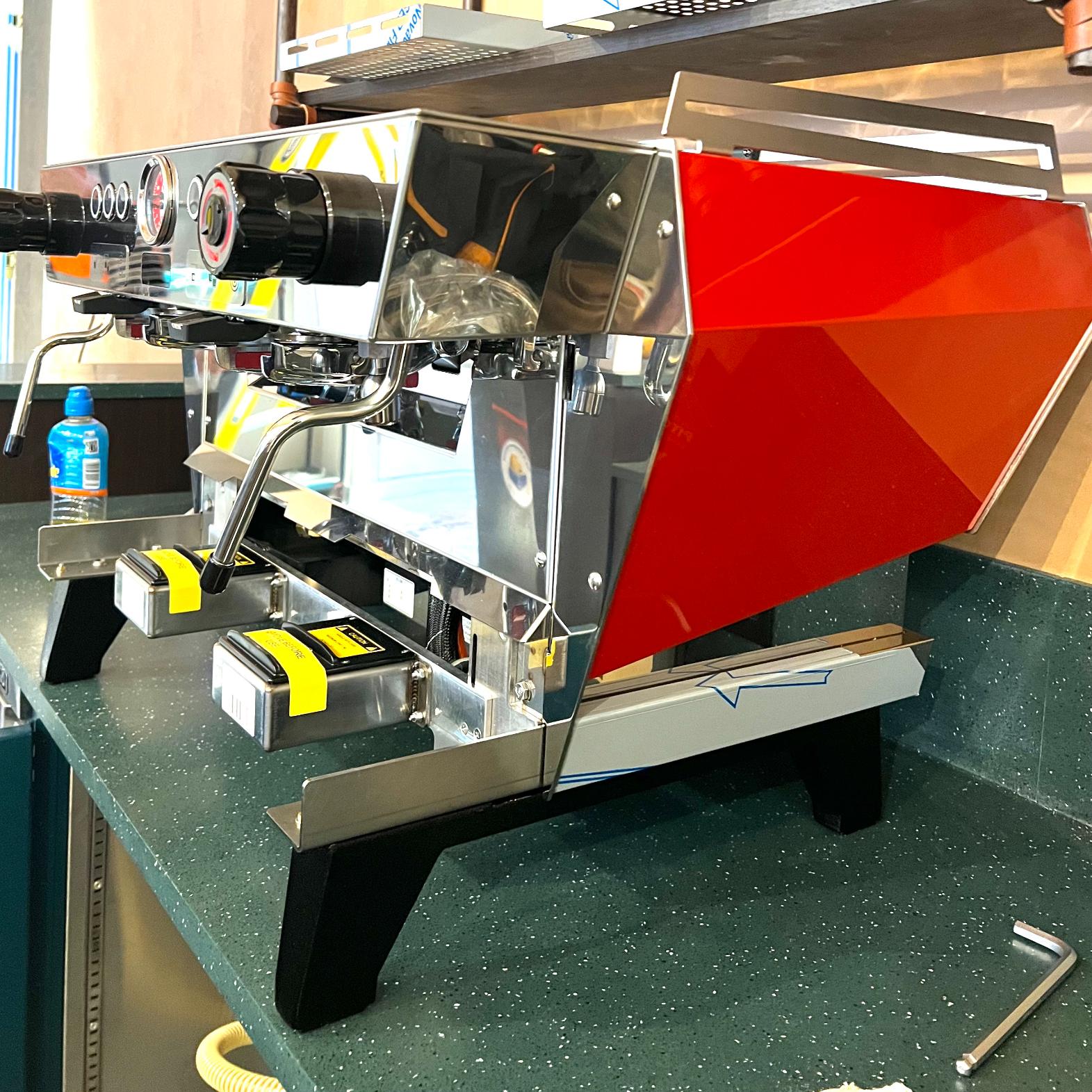 La Marzocco KB90 being installed in Clapham